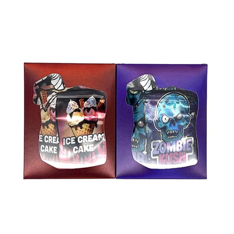 Exotic Shaped 3.5g Mylar Bag + Matching Retail Box